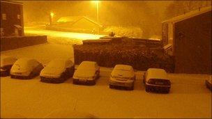 Snow in Cwmbran