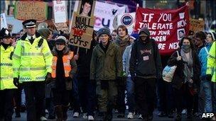 Students protesting