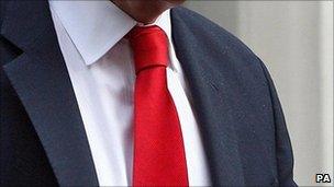 Red tie