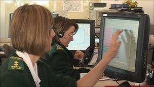 EMAS control centre staff