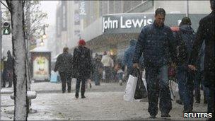 Shoppers on Oxford Street