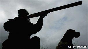 Generic image of a grouse shooting scene