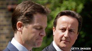 Nick Clegg and David Cameron