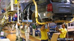 Skoda factory at Mlada Breslav in the Czech Republic