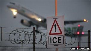 Plane taking off at Heathrow