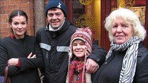 From left: Charlotte Macke, Olivier and Gaelle Glain and Tina McFarlane