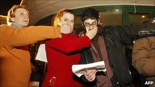 Student protest against media law in Budapest, 20 Dec 10