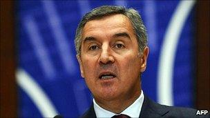 Montenegro PM Milo Djukanovic