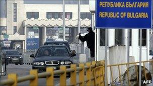 The border between Bulgaria and Greece