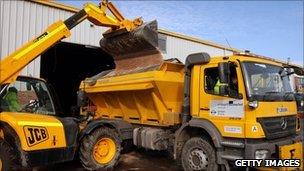 Enterprise Mouchel road gritting lorry