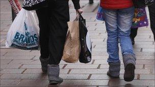 Shoppers in Glasgow