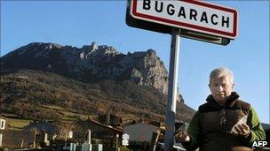 The mayor of Bugarach, Jean-Pierre Delord, poses in Bugarach, December 2010