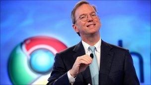 Google's chief executive Eric Schmidt