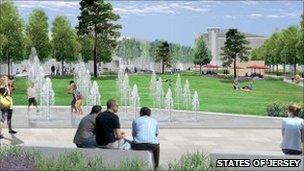 Millennium Town Park: Artist's impression