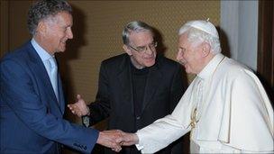 The BBC's David Willey meets Pope Benedict XVI