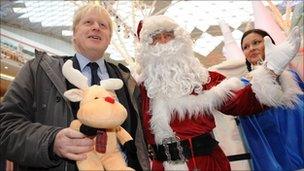 Boris Johnson at Westfield Shopping Centre