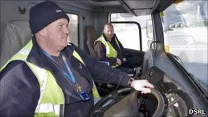 Dounreay snow plough crew. Pic: DSRL