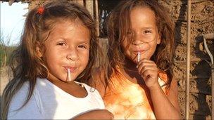 Children in the Xucuru community