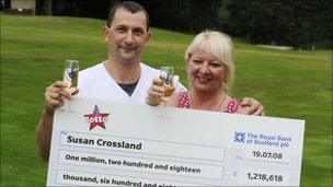 Susan Crossland and her husband Michael in 2008