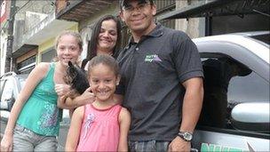 Francisco de Souza with his family