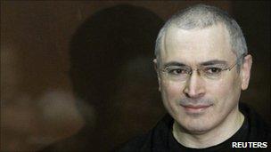 Mikhail Khodorkovsky awaiting today's verdict in the Moscow court