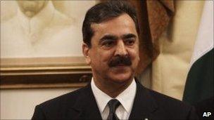 Pakistan's Prime Minister Yusuf Raza Gilani