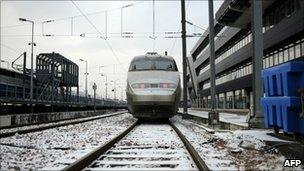 A French passenger train (file image from 2 December)