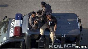 Police car in Karachi