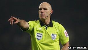 Referee Howard Webb