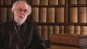 The Archbishop of Canterbury, Dr Rowan Williams