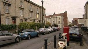 Cars parked in Bristol