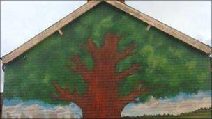 New mural on the Woodstock Road in east Belfast