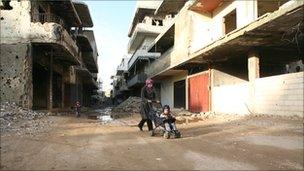 Street scene in Nahr al-Bared