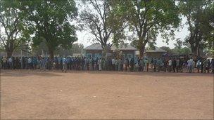 Voters in Rumbek. Photo: John Malou Manyiel
