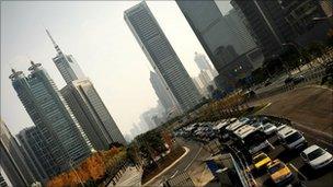 China gridlocked cars