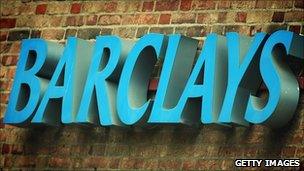 A Barclays sign