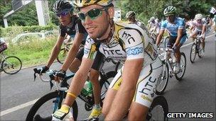 Mark Cavendish during the Tour de France 2010