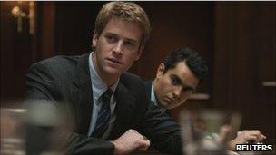 a scene from the film The Social Network