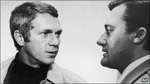 Steve McQueen and Robert Vaughn in Bullitt