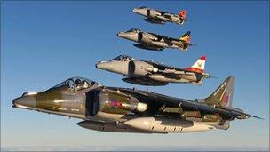 Harrier jets