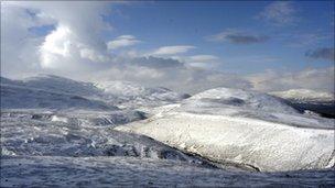 Snow covered Cairngorms