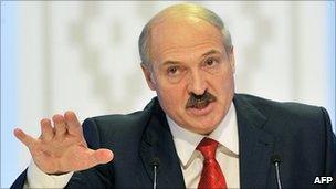 Belarus President Alexander Lukashenko, 20 Dec 10