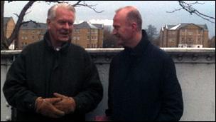 Lord Owen and Shaun Ley in Limehouse