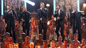 Take That at the Royal Variety Performance