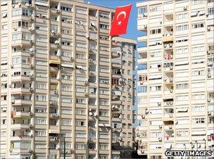 Istanbul apartment blocks