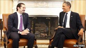 Saad Hariri meets Barack Obama in Washington (12 January 2011)