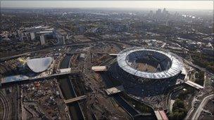 Olympic Park under construction