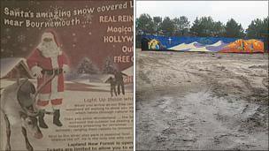 Newspaper ad and the nativity scene at Lapland New Forest