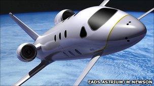 Astrium space jet concept (© Marc Newson Limited 2007)