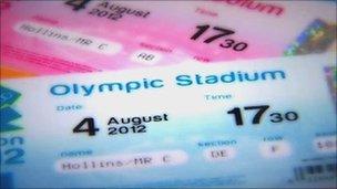 How a London 2012 ticket might look